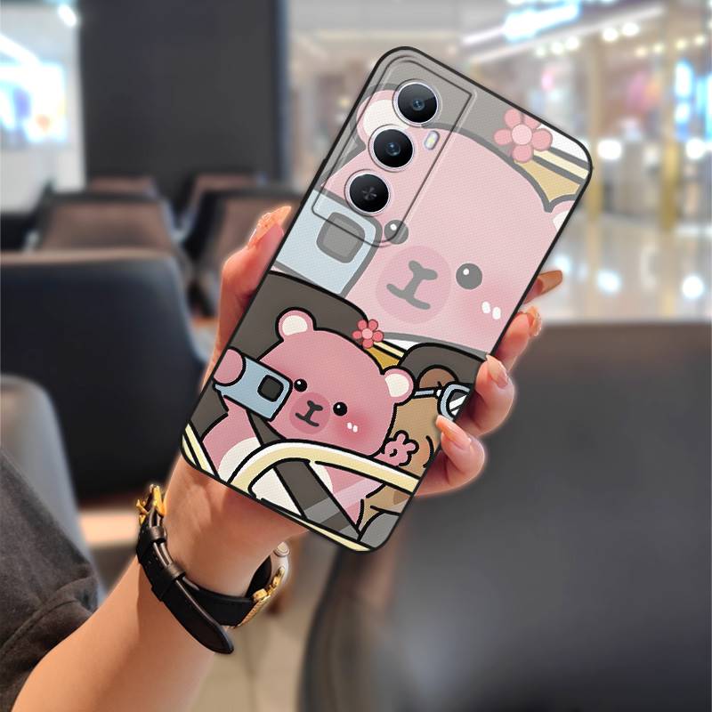 Dirt-resistant Phone Pouch Phone Case For Realme C65 Anti-dust Silicone Durable Soft case Cartoon Protective Couple Cute