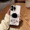 For Redmi Note 13 12 Pro Samsung S25 S24 S23 S22 Plus Ultra A05 A06 A15 A14 A16 A35 A55 A73 3D Astronaut Kickstand Soft Full Lens Protect Phone Case