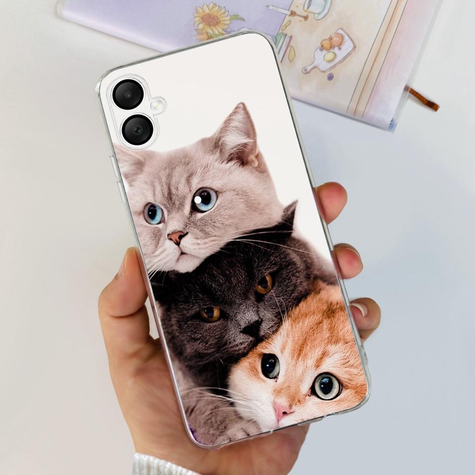 

For Samsung Galaxy A06 Phone Cover Case Cool Cartoon Dragon Space Man Cute Cat Funda Soft Clear Silicone For Samsung Galaxy A16 Galaxy A16