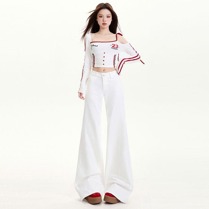 Jeans for Women Without Legs, Bell-bottom Pants for Women, Slightly Flared Pants for Women, Slimming and Loose