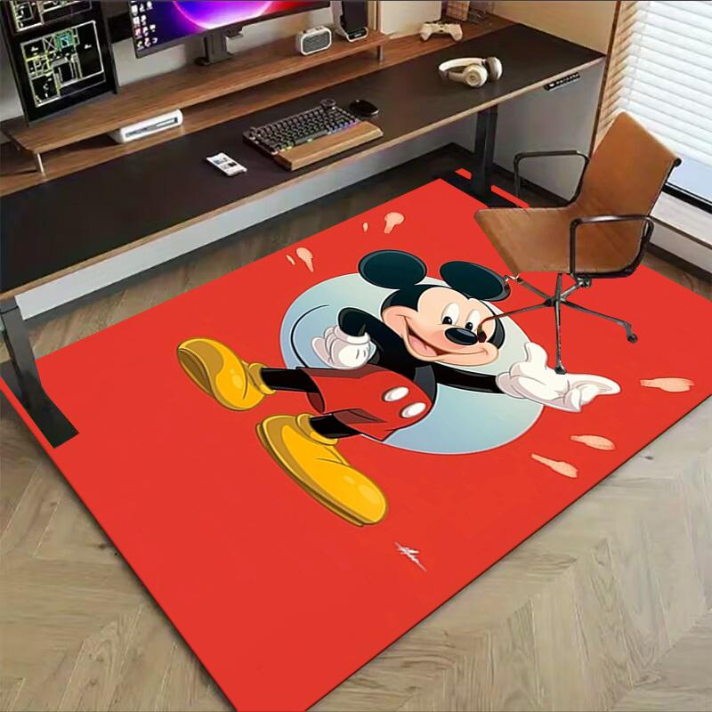 Mickey Mouse Adventure Carpet For Playroom Bedroom Living Room Sofa Home Decorkids Game Area Rug Nonslip Floor Mat