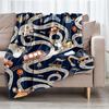 excavator Theme Printed Blanket - Perfect for Couch, Bed, Travel & Outdoor Use | Machine Washable, Cozy & Durable.