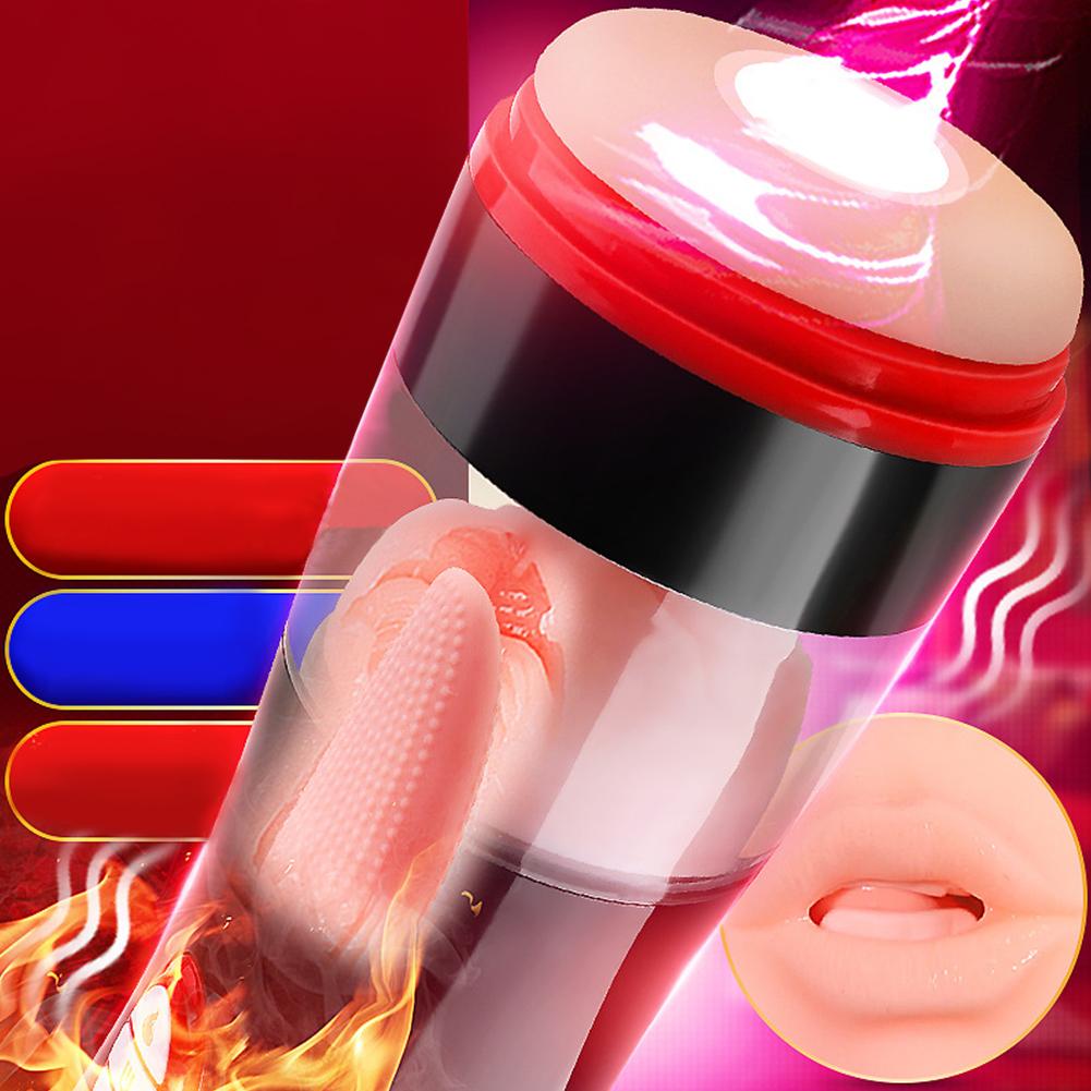 Adult Sex Toys for Men Deep Throat Aircraft Cup Male Masturbator Silicone Vagina Pussy Sex Products