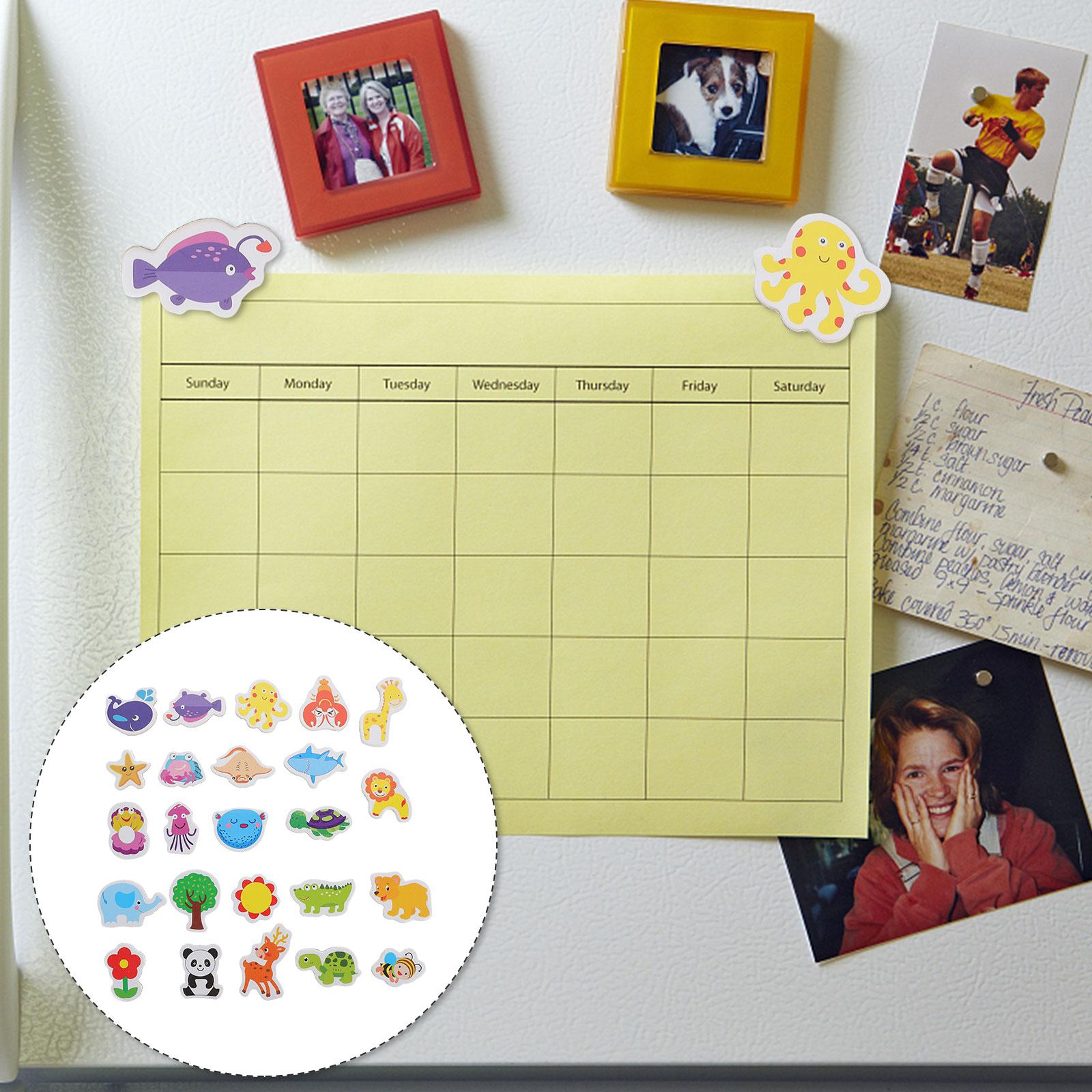 

24 шт. Магнит Мультяшное Животное Холодильник Малыш Дети Игрушки Деревянные Магниты для Доски для Малышей