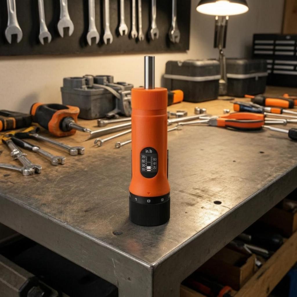 Adjustable Torsion Screwdriver 10-70 in.lb with Bits Easy To