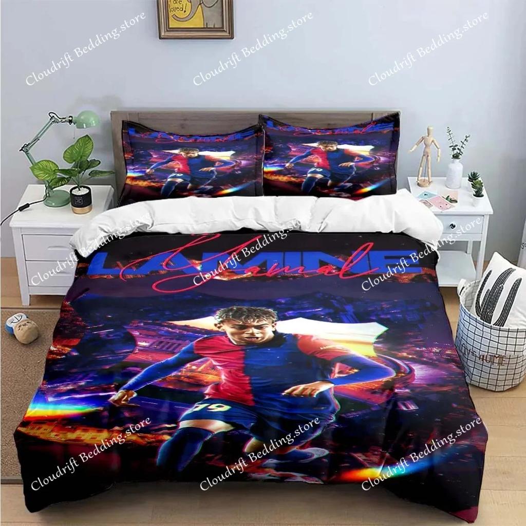 Spain Football Cenozoic Star L-Lamine Y-Yamal Bedding Sets Bed Supplies Set Duvet Cover Bed Comforter Set Bedding Set Gift029