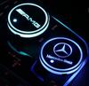 Hots 2 Stück LED beleuchteter Auto-Getränkehalter-Untersetzer für Mercedes Benz AMG C260 W204 W205 W211 W212 Auto Innenraum Ambientebeleuchtung Co