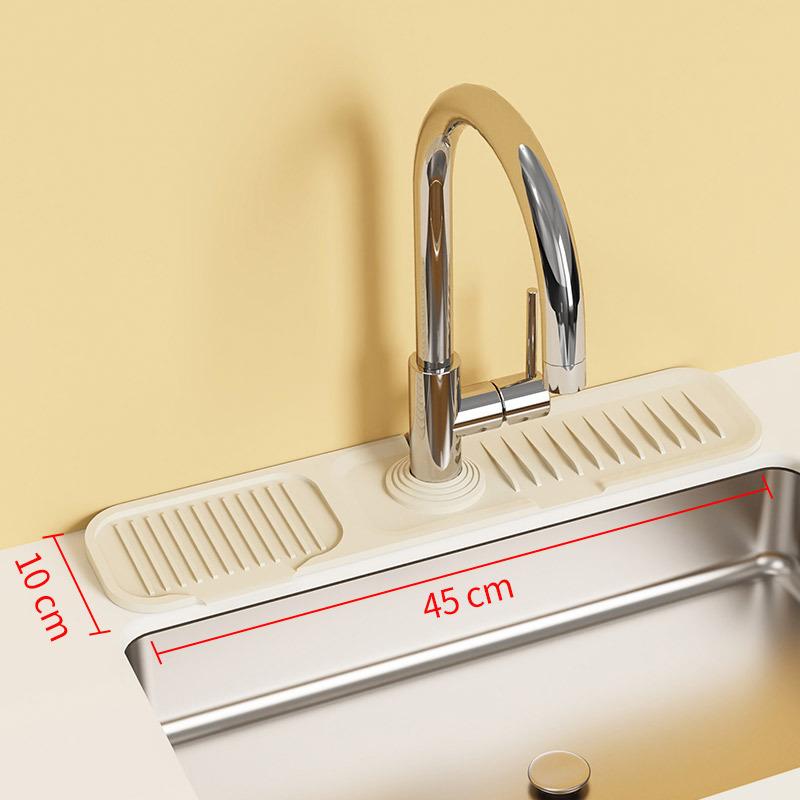 Kitchen Sink Holder Splash Guard Silicone Faucet Mat Bathroom Storage Organizer Faucet Drain Pad Sink Rack Kitchen Organizer