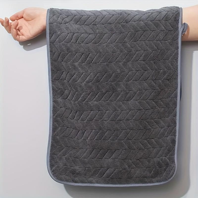 6 Pcs Microfiber Towel Set with Wheat Ear Design - Soft, Comfortable & Absorbent for Face Washing, Bathing, Sports, Fitness & Sp