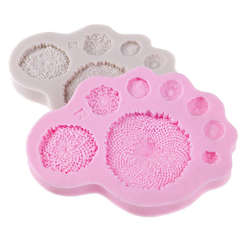 Vivid Daisy Sunflower Stamen Silicone Mold Fondant Mould Cake Decorating Tool
