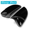 For VW Golf MK6 MK7 7.5 GTI R GTD 2009-2020 Side Mirror Covers 2PCS Carbon Fiber ABS Exterior Styling Tuning Accessories