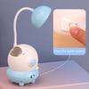 Cartoon Astronaut Cat Desk Lamp USB Rechargeable Flexible Gooseneck Table Reading Light Home Office Bedroom Bedside Night Light