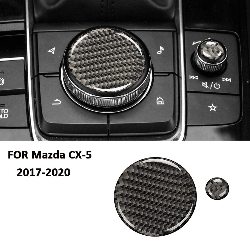

Для Mazda CX-5 2017-2020 Накладки на ручки переключения передач на центральной консоли автомобиля из углеродного волокна, наклейки для внутренней отделки, аксессуары чёрный