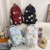 Schoolbag Korean Version Ins New Junior High School Schoolbag Girl High Value Ins Wind Star Backpack High School Backpack