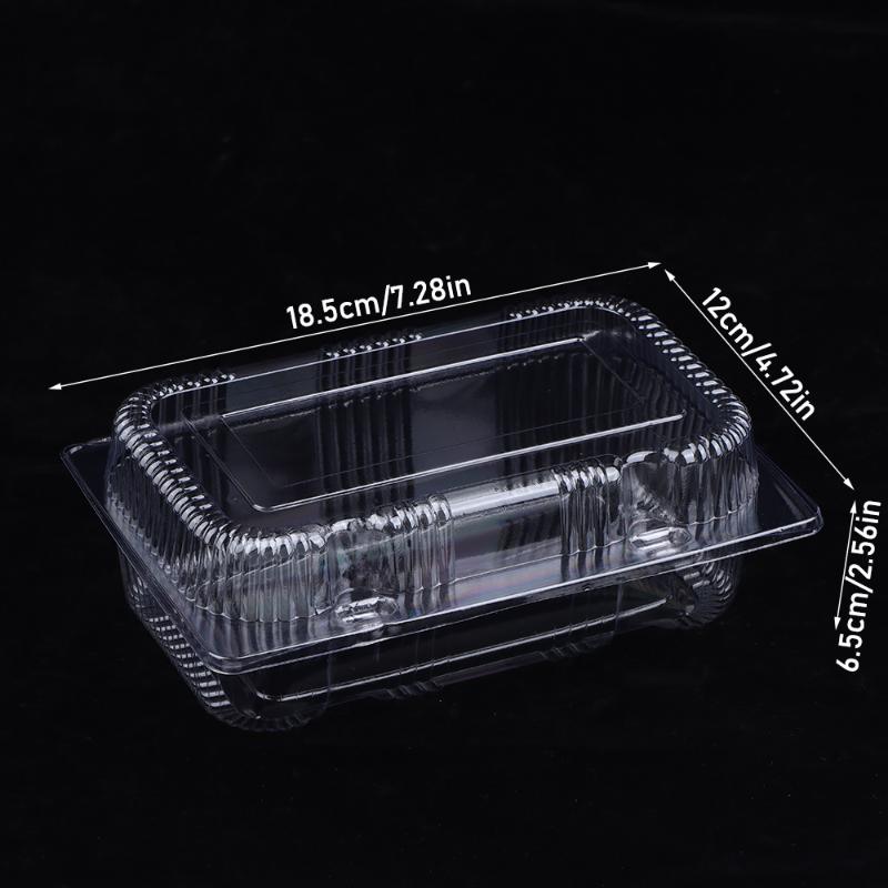 Bakery Fruit Salad Clear Plastic Dessert Boxes 100pcs Disposable Leakproof Food Containers For Event Parties
