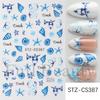 Nail Art Stickers Ins Red Lip Cherry Strawberry Y2K Sweet Cool Style Bow Digital Adhesive Nail Stickers