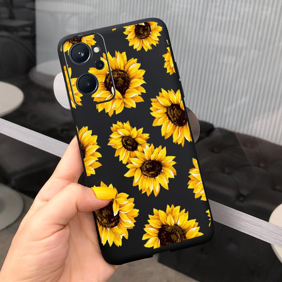 For Realme 9 Case 2022 For Realme 9i Cover Fashion Sunflower Painted Soft Silicone Phone Case For Realme9i Realme9 RMX3521 Funda