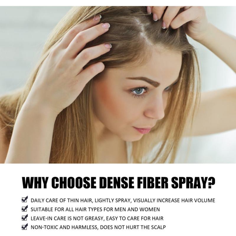 EELHOE Dense Hair Fiber Powder Hair Increase, Hair Volume Fiber Thickness, Hair Powder and Plant Fiber Powder