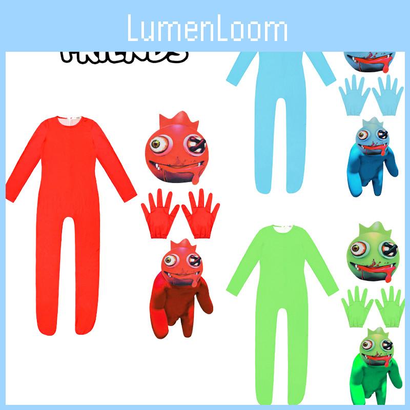 Roblox Rainbow Friends Cosplay Kostuum Jumpsuit Masker Pak Voor Kinderen Feest Verkleden