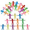10 Pcs Novelty Stretchy Stretch Toy Cute Colorful Yellow Stress Relief Stretchy Fidget Gifts TPR Soft Plastic Creative Doll Toy