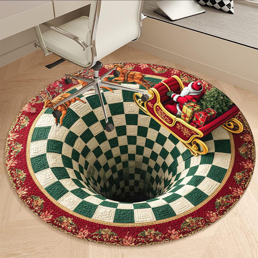 Merry Christmas Office Chair Mat Rug Nonslip Christmas Gifts Carpet Floor Mat Design For Home Gift Living Room Bedroom Office Decor