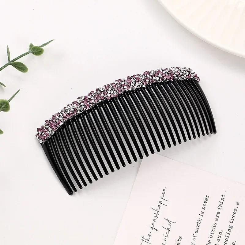 Rhinestones Hair Combs Crystal Bridal Hair Clips Hair Ornaments Handmade Fashion Jewelry Wedding Elegant Korean Accessories