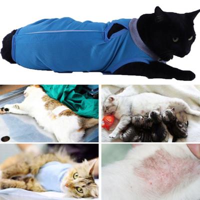 Tuta per sterilizzazione per gatti Comoda tuta per recupero gatti Abiti protettivi post-operatori regolabili Forniture Pey