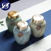 Keramická smaltovaná krabička na čaj Velká krabička na čaj Uzavřená nádoba na skladování cukrovinek Porcelánová nádoba na jídlo