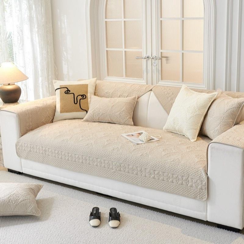 Thicken Cotton Sofa Cushion Cover Sofa Towel Mat Non-slip Couch Mat for Living Room L Corner Sofa Towel Seat Pad Home Protection