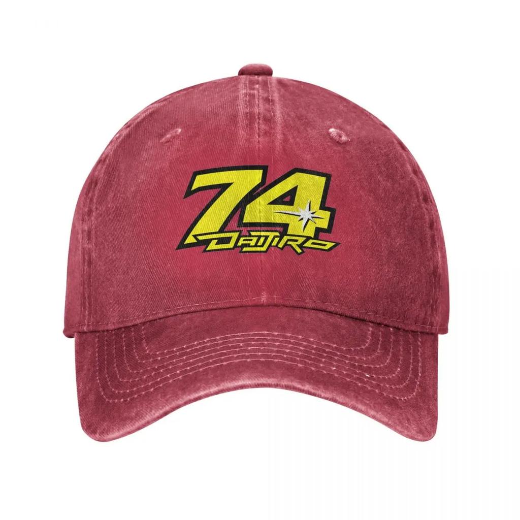Daijiro Kato Number 74 Baseball Caps Vintage Distressed Denim Motorcycle Racing Sun Cap Men Women Outdoor All Seasons Travel Hat