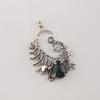 Natural Moss Agate Gemstone 925 Sterling Silver Women Jewelry Unique Design Pendant 1.8'' For Gift CP-42-24