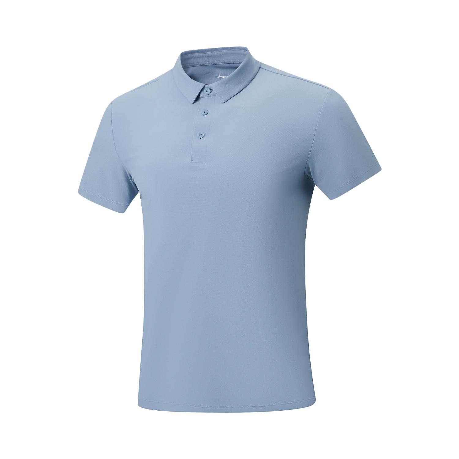 Li-Ning Quick-Dry Cool UV-Resistant Logo Short Sleeve Polo Shirt Men tops APLW349-2 S