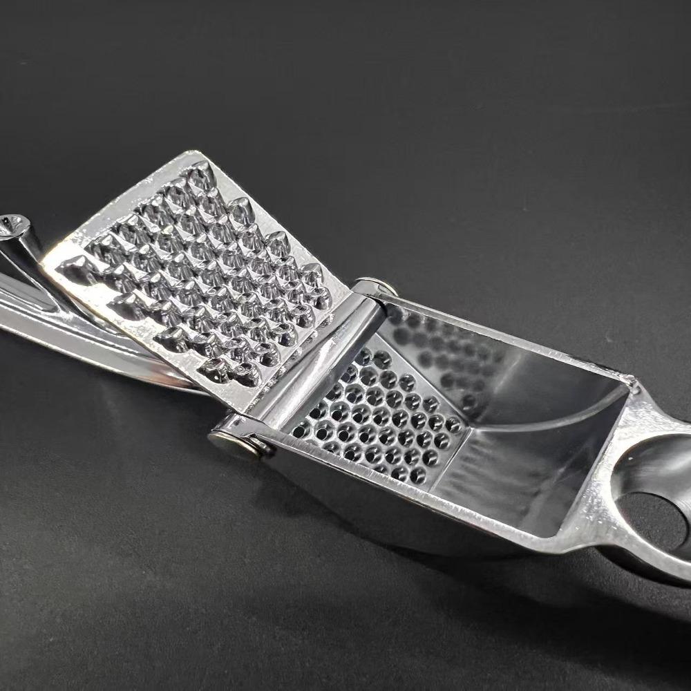 2 in 1 Garlic Press Rust-proof Garlic Squeezer Practical Garlic Masher  Olive