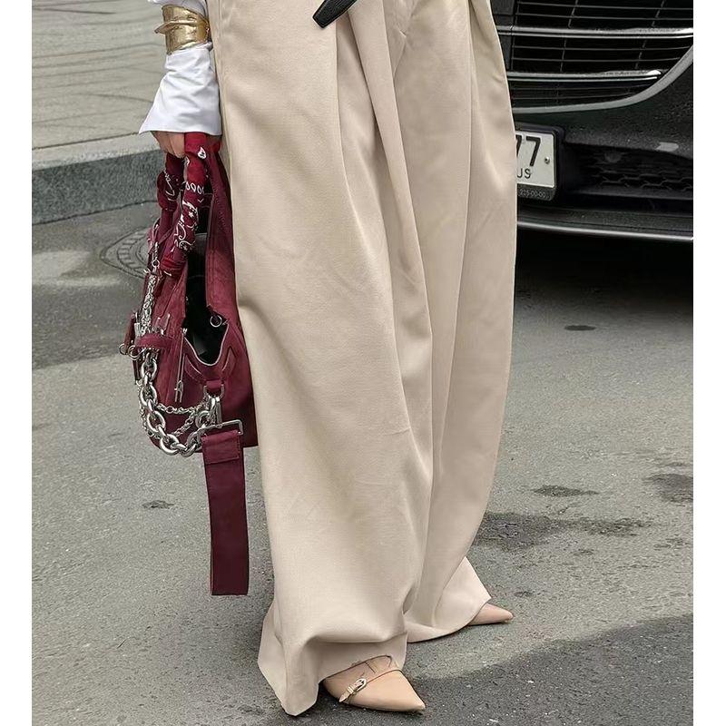 Fashion Style New Design Sense High Waist Temperament Mop Casual Pants High Waisted Casual Pants