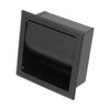 Embedded Toilet Paper Holder 304 Stainless Steel Roll Paper Rack for Home Bathroom Hotels Black