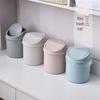 Nordic Simple Push-Type Desktop Trash Can with Lid for Household