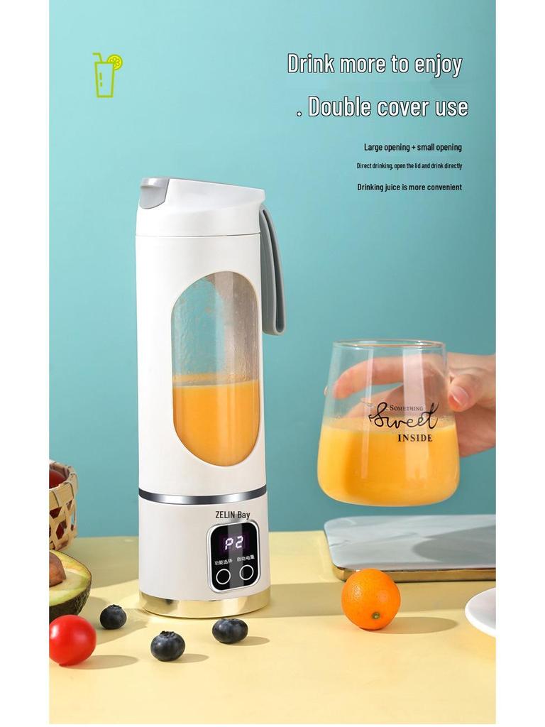 Zelin Premium USB-Charging Portable Juicer Cup - 12-Blade Household & Outdoor Ice Crushing Juicer