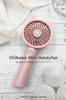 Tama Electronics Chiikawa Handy Fan Cherry with Detachable Silicone Ear Stand Adjustable Lightweight and Compact Handheld Tabletop Fan with USB