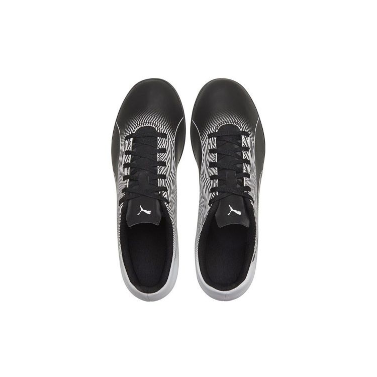 Puma Spirit Ii TT Lace-Up Textured Low-Top Sports Football Shoes Men Football Shoes Black Gray 105523-10