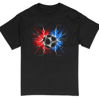 Abstract England Football Ball Explosion Graphic Tee, Men's Sports T-Shirt, #26 Unisex T-Shirt