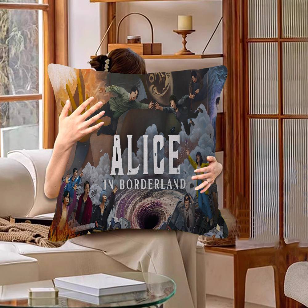 Hot TV A-Alice In Borderland Season Cushion Cover Polyester Sofa Cushions Decorative Throw Pillows Home Decoration Pillowcover