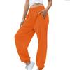 Elastic High Waisted Wide Leg Pants Women's Loose Oversized Casual Pants Solid Color Ankle Pants Autumn and Winter