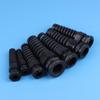 5Pcs Waterproof Cable Gland Pg7 Plastic Anti-Bending Joint M12 Nylon Pa66 Torsion-Proof Glands Pg7/9/11/13.5/16/19/21 Connector
