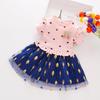 Baby Girl Dress Summer New Floral Children's Dress Stylish Short Sleeve Kids Dress