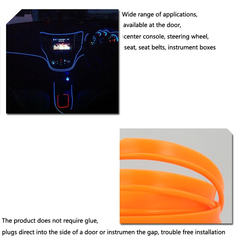 Striscia LED per auto EL Wire per luce decorativa Neon Per Honda civic accord crv jazz city hrv Subaru Forester Impreza