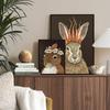 Vogel Kaninchen Ente Tier Gemüse Kopf Klassische Vintage Poster HD Qualität Wandkunst Retro Poster für Heim Zimmer Wanddeko