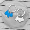Korean Cute Dog Stainless Steel Keychain Lovely Pet Style Fashion Backpack Pendant Practical Gift for Girlfriend Friends