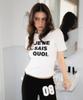 ROSEFRANTZ Minimal French Lettering T-Shirt [White]