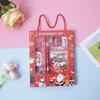 6pcs Christmas Stationery Set Kids Cartoon Pencils Eraser Ruler Memo Pads Pencil Knife Set School Supplies Back To School Gift