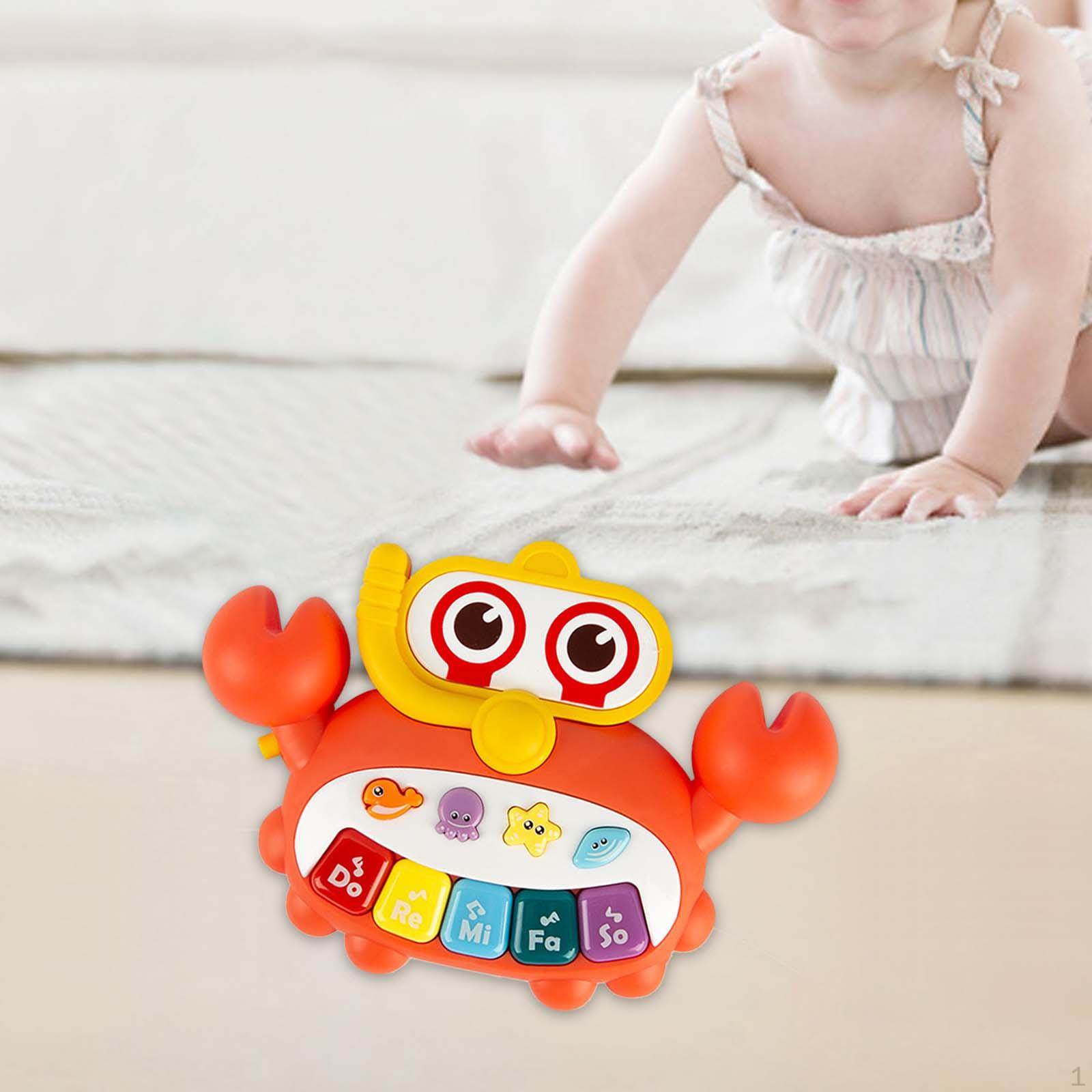 

Детская музыкальная пианино-клавиатура - интерактивная игрушка для малышей Crab